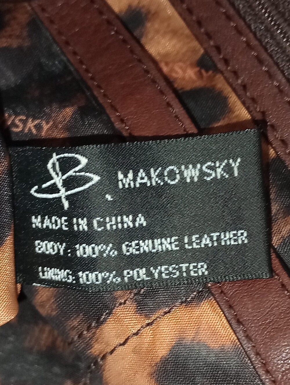 B. Makowsky Studded Leather Hobo Satchel - Picture 13 of 13
